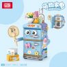 LOZ 8821 non  ĐỒ GIA DỤNG DỄ THƯƠNG TỦ LẠNH RETRO bộ đồ chơi xếp lắp ráp ghép mô hình CUTE APPLIANCE 250 khối