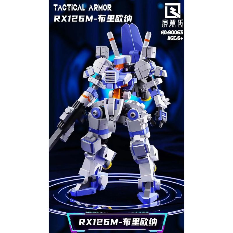 QIZHILE 90063 non  RX126M BRIONA bộ đồ chơi xếp lắp ráp ghép mô hình TACTICAL ARMOR