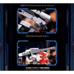 QIZHILE 90062 non  TR213SR PHÙ DU ĐỎ bộ đồ chơi xếp lắp ráp ghép mô hình TACTICAL ARMOR