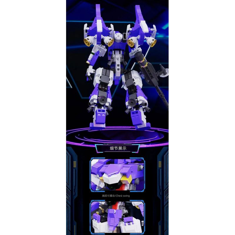 QIZHILE 90061 non  RX226 WOTAN bộ đồ chơi xếp lắp ráp ghép mô hình TACTICAL ARMOR