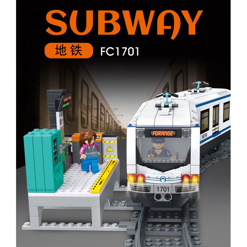 FORANGE FC1702 1702 non  HÀNH TRÌNH ĐƯỜNG SẮT XE ĐIỆN HỒNG KÔNG bộ đồ chơi xếp lắp ráp ghép mô hình City ORBITAL ADVENTURE TRAMWAYS HONG KONG Thành Phố 783 khối