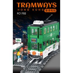 FORANGE FC1702 1702 non  HÀNH TRÌNH ĐƯỜNG SẮT XE ĐIỆN HỒNG KÔNG bộ đồ chơi xếp lắp ráp ghép mô hình City ORBITAL ADVENTURE TRAMWAYS HONG KONG Thành Phố 783 khối