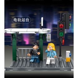 FORANGE FC1702 1702 non  HÀNH TRÌNH ĐƯỜNG SẮT XE ĐIỆN HỒNG KÔNG bộ đồ chơi xếp lắp ráp ghép mô hình City ORBITAL ADVENTURE TRAMWAYS HONG KONG Thành Phố 783 khối