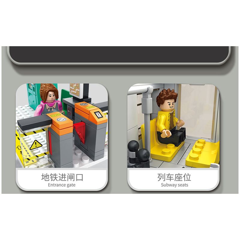 FORANGE FC1702 1702 non  HÀNH TRÌNH ĐƯỜNG SẮT XE ĐIỆN HỒNG KÔNG bộ đồ chơi xếp lắp ráp ghép mô hình City ORBITAL ADVENTURE TRAMWAYS HONG KONG Thành Phố 783 khối