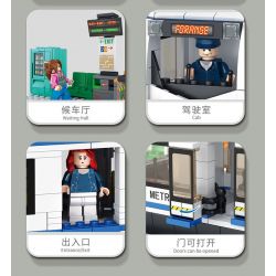 FORANGE FC1702 1702 non  HÀNH TRÌNH ĐƯỜNG SẮT XE ĐIỆN HỒNG KÔNG bộ đồ chơi xếp lắp ráp ghép mô hình City ORBITAL ADVENTURE TRAMWAYS HONG KONG Thành Phố 783 khối