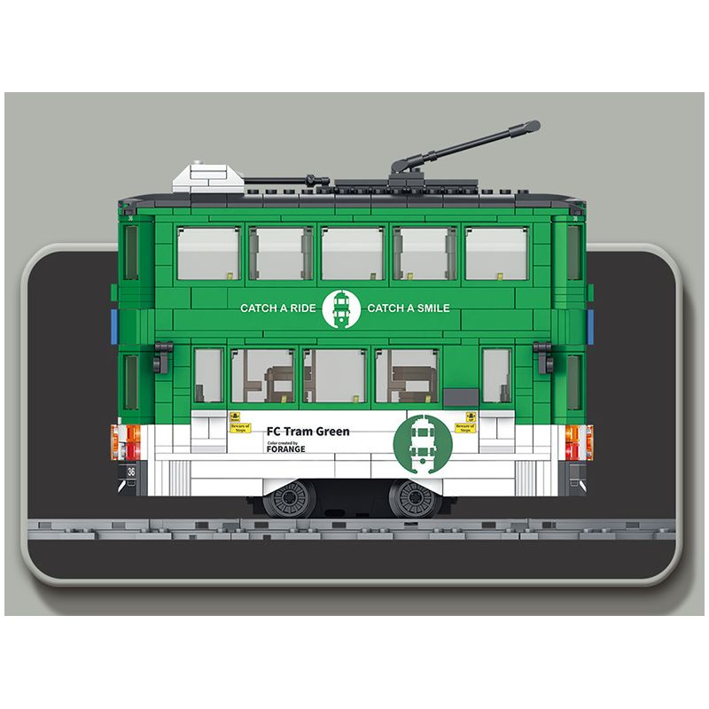 FORANGE FC1701 1701 non  HÀNH TRÌNH QUỸ ĐẠO TÀU ĐIỆN NGẦM bộ đồ chơi xếp lắp ráp ghép mô hình City ORBITAL ADVENTURE Thành Phố 830 khối