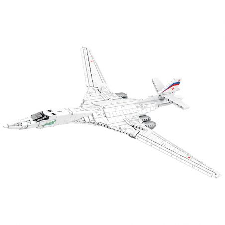 REOBRIX 33036 non  MÁY BAY NÉM BOM TU-160 bộ đồ chơi xếp lắp ráp ghép mô hình Creator TU-160 STRATEGIC BOMBER Sáng Tạo 1598 khối