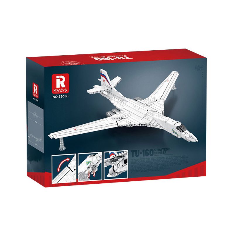 REOBRIX 33036 non  MÁY BAY NÉM BOM TU-160 bộ đồ chơi xếp lắp ráp ghép mô hình Creator TU-160 STRATEGIC BOMBER Sáng Tạo 1598 khối REOBRIX 33036 non  MÁY BAY NÉM BOM TU-160 bộ đồ chơi xếp lắp ráp ghép mô hình Creator TU-160 STRATEGIC BOMBER Sáng Tạo 1598 khối