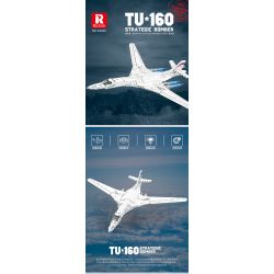REOBRIX 33036 non  MÁY BAY NÉM BOM TU-160 bộ đồ chơi xếp lắp ráp ghép mô hình Creator TU-160 STRATEGIC BOMBER Sáng Tạo 1598 khối REOBRIX 33036 non  MÁY BAY NÉM BOM TU-160 bộ đồ chơi xếp lắp ráp ghép mô hình Creator TU-160 STRATEGIC BOMBER Sáng Tạo 1598 khối