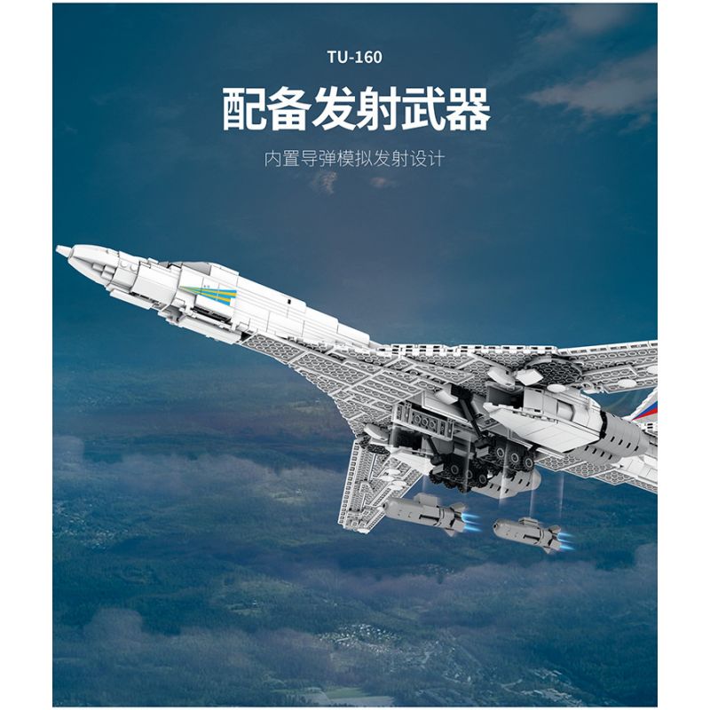 REOBRIX 33036 non  MÁY BAY NÉM BOM TU-160 bộ đồ chơi xếp lắp ráp ghép mô hình Creator TU-160 STRATEGIC BOMBER Sáng Tạo 1598 khối REOBRIX 33036 non  MÁY BAY NÉM BOM TU-160 bộ đồ chơi xếp lắp ráp ghép mô hình Creator TU-160 STRATEGIC BOMBER Sáng Tạo 1598 khối