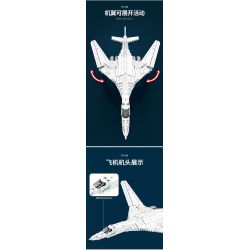 REOBRIX 33036 non  MÁY BAY NÉM BOM TU-160 bộ đồ chơi xếp lắp ráp ghép mô hình Creator TU-160 STRATEGIC BOMBER Sáng Tạo 1598 khối REOBRIX 33036 non  MÁY BAY NÉM BOM TU-160 bộ đồ chơi xếp lắp ráp ghép mô hình Creator TU-160 STRATEGIC BOMBER Sáng Tạo 1598 khối