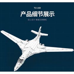 REOBRIX 33036 non  MÁY BAY NÉM BOM TU-160 bộ đồ chơi xếp lắp ráp ghép mô hình Creator TU-160 STRATEGIC BOMBER Sáng Tạo 1598 khối REOBRIX 33036 non  MÁY BAY NÉM BOM TU-160 bộ đồ chơi xếp lắp ráp ghép mô hình Creator TU-160 STRATEGIC BOMBER Sáng Tạo 1598 khối