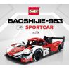 GULY 10615 non  XE ĐUA PORSCHE 963 tỷ lệ 1:8 bộ đồ chơi xếp lắp ráp ghép mô hình  PORSCHE 963 SPORTCAR Kỹ Thuật Công Nghệ Cao Mô Hình Phương Tiện 3460 khối