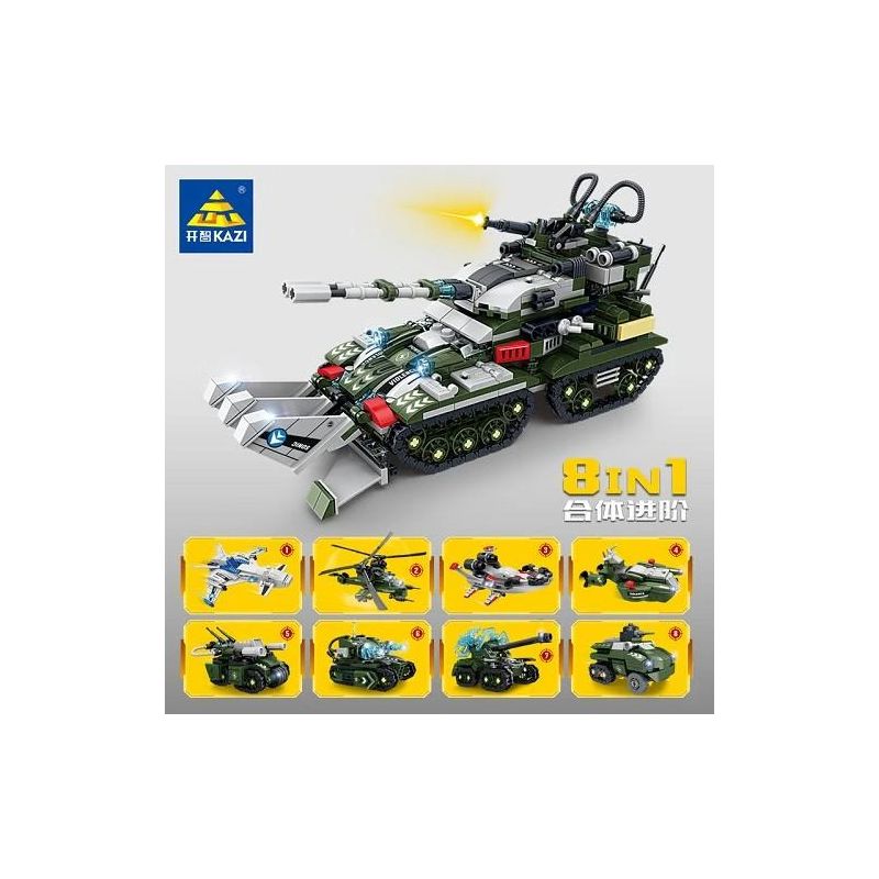 Kazi KY81054 81054 non Lego CẢNH BÁO CHÁY ĐỎ XE TĂNG KHẢI HUYỀN NÂNG CAO bộ đồ chơi xếp lắp ráp ghép mô hình Movie & Game Phim Và Trò Chơi 1128 khối