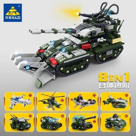 Kazi KY81054 81054 non  CẢNH BÁO CHÁY ĐỎ XE TĂNG KHẢI HUYỀN NÂNG CAO bộ đồ chơi xếp lắp ráp ghép mô hình Movie & Game Phim Và Trò Chơi 1128 khối