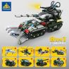Kazi KY81054 81054 non  CẢNH BÁO CHÁY ĐỎ XE TĂNG KHẢI HUYỀN NÂNG CAO bộ đồ chơi xếp lắp ráp ghép mô hình Movie & Game Phim Và Trò Chơi 1128 khối
