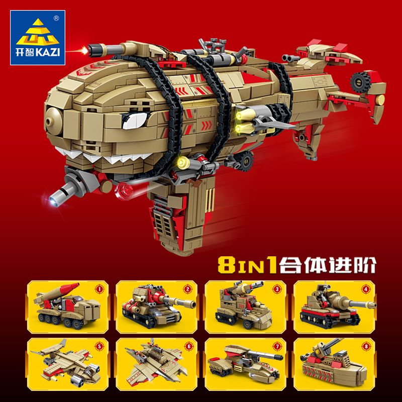Kazi KY81056 81056 non  CẢNH BÁO TRỰC TIẾP ĐỎ VỀ KHÍ CẦU KIROV bộ đồ chơi xếp lắp ráp ghép mô hình Movie & Game FIRELINE ALERT Phim Và Trò Chơi