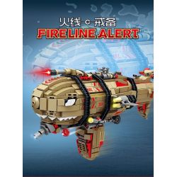 Kazi KY81056 81056 non  CẢNH BÁO TRỰC TIẾP ĐỎ VỀ KHÍ CẦU KIROV bộ đồ chơi xếp lắp ráp ghép mô hình Movie & Game FIRELINE ALERT Phim Và Trò Chơi