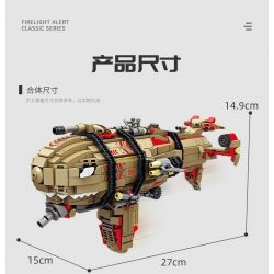 Kazi KY81056 81056 non  CẢNH BÁO TRỰC TIẾP ĐỎ VỀ KHÍ CẦU KIROV bộ đồ chơi xếp lắp ráp ghép mô hình Movie & Game FIRELINE ALERT Phim Và Trò Chơi