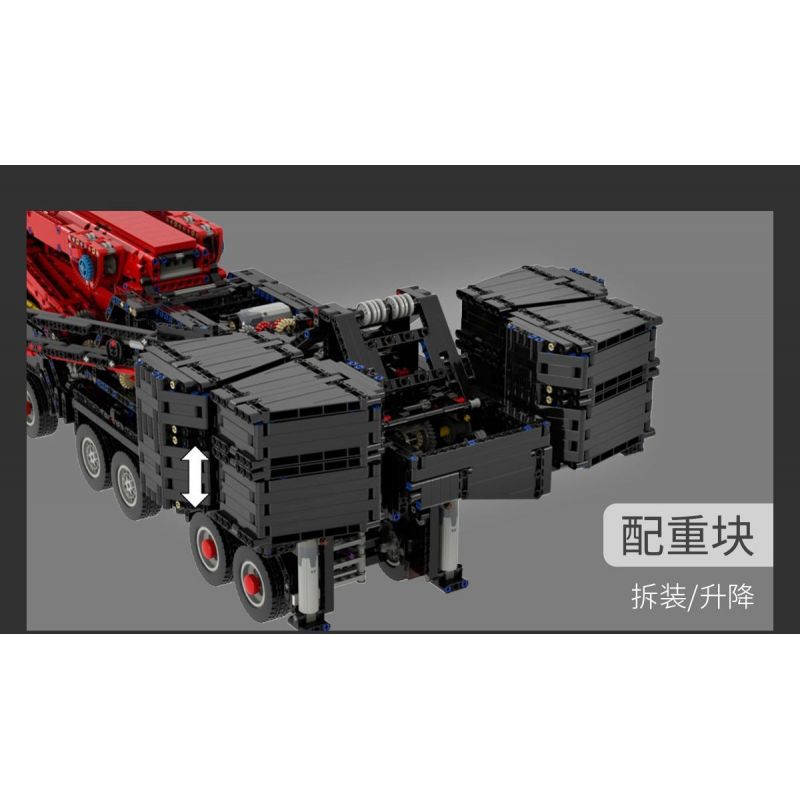 UBRICKS E1001 1001 non  CẦN CẨU XÂY DỰNG LIEBHERR LTM 11200 tỷ lệ 1:20 bộ đồ chơi xếp lắp ráp ghép mô hình  Kỹ Thuật Công Nghệ Cao Mô Hình Phương Tiện 9177 khối