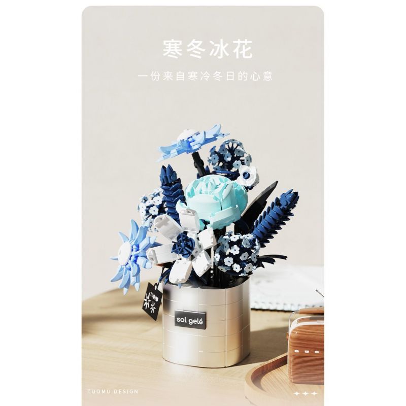 TAKUKI T6006 6006 non  TIỆC SÂN VƯỜN HOA BĂNG MÙA ĐÔNG bộ đồ chơi xếp lắp ráp ghép mô hình Creator Sáng Tạo