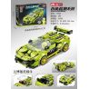 YIMU 77005 non  LAMBORGHINI BÒ XANH bộ đồ chơi xếp lắp ráp ghép mô hình Speed Champions Racing Cars Đua Xe Công Thức 289 khối