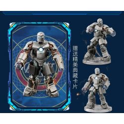 POLLOCK 70001 non  NGƯỜI SẮT 7 MÔ HÌNH bộ đồ chơi xếp lắp ráp ghép mô hình Super Heroes Siêu Nhân Anh Hùng