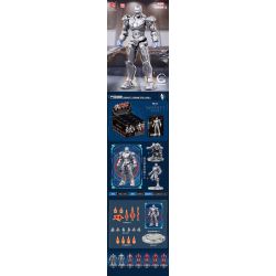 POLLOCK 70001 non  NGƯỜI SẮT 7 MÔ HÌNH bộ đồ chơi xếp lắp ráp ghép mô hình Super Heroes Siêu Nhân Anh Hùng