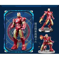 POLLOCK 70001 non  NGƯỜI SẮT 7 MÔ HÌNH bộ đồ chơi xếp lắp ráp ghép mô hình Super Heroes Siêu Nhân Anh Hùng