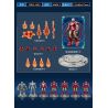 POLLOCK 70001 non  NGƯỜI SẮT 7 MÔ HÌNH bộ đồ chơi xếp lắp ráp ghép mô hình Super Heroes Siêu Nhân Anh Hùng