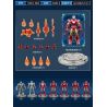 POLLOCK 70001 non  NGƯỜI SẮT 7 MÔ HÌNH bộ đồ chơi xếp lắp ráp ghép mô hình Super Heroes Siêu Nhân Anh Hùng
