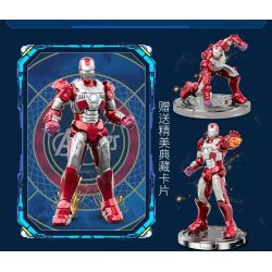 POLLOCK 70001 non  NGƯỜI SẮT 7 MÔ HÌNH bộ đồ chơi xếp lắp ráp ghép mô hình Super Heroes Siêu Nhân Anh Hùng