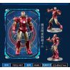 POLLOCK 70001 non  NGƯỜI SẮT 7 MÔ HÌNH bộ đồ chơi xếp lắp ráp ghép mô hình Super Heroes Siêu Nhân Anh Hùng
