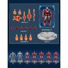 POLLOCK 70001 non  NGƯỜI SẮT 7 MÔ HÌNH bộ đồ chơi xếp lắp ráp ghép mô hình Super Heroes Siêu Nhân Anh Hùng