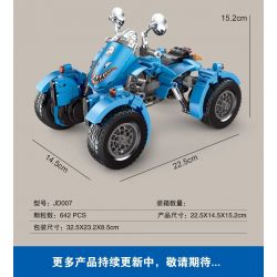 SMALL ANGLE JD007 non  XE ĐẠP 4 VIÊN NGỌC RỒNG bộ đồ chơi xếp lắp ráp ghép mô hình MOTORCYCLE 642 khối