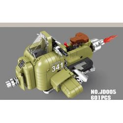 SMALL ANGLE JD005 non  XE MÁY TREO DRAGON BALL bộ đồ chơi xếp lắp ráp ghép mô hình AIR VEHICLE 601 khối