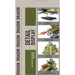 SMALL ANGLE JD005 non  XE MÁY TREO DRAGON BALL bộ đồ chơi xếp lắp ráp ghép mô hình AIR VEHICLE 601 khối