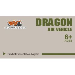 SMALL ANGLE JD005 non  XE MÁY TREO DRAGON BALL bộ đồ chơi xếp lắp ráp ghép mô hình AIR VEHICLE 601 khối
