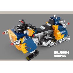 SMALL ANGLE JD004 non  XE TREO NGỌC RỒNG bộ đồ chơi xếp lắp ráp ghép mô hình HOVERING CAR 900 khối