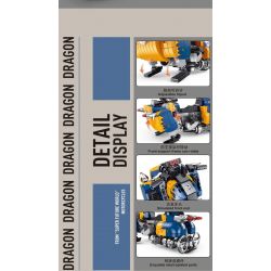 SMALL ANGLE JD004 non  XE TREO NGỌC RỒNG bộ đồ chơi xếp lắp ráp ghép mô hình HOVERING CAR 900 khối