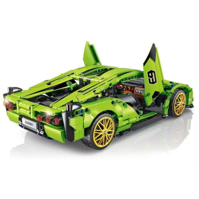 STAR REWARD X220901 220901 non  BÒ XANH tỷ lệ 1:10 bộ đồ chơi xếp lắp ráp ghép mô hình  Kỹ Thuật Công Nghệ Cao Mô Hình Phương Tiện 916 khối