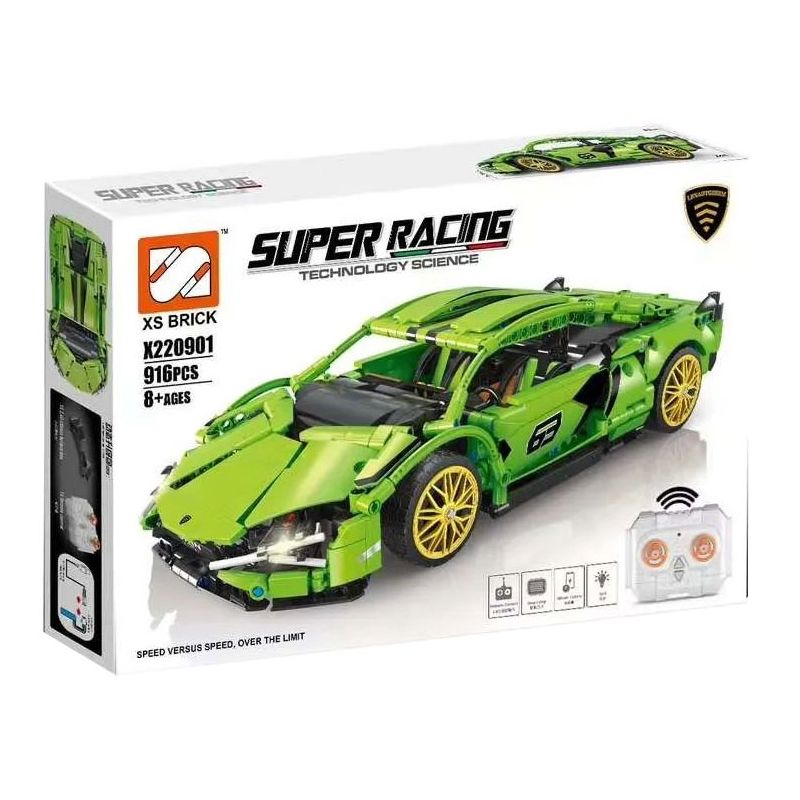 STAR REWARD X220901 220901 non  BÒ XANH tỷ lệ 1:10 bộ đồ chơi xếp lắp ráp ghép mô hình  Kỹ Thuật Công Nghệ Cao Mô Hình Phương Tiện 916 khối