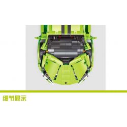 STAR REWARD X220901 220901 non  BÒ XANH tỷ lệ 1:10 bộ đồ chơi xếp lắp ráp ghép mô hình  Kỹ Thuật Công Nghệ Cao Mô Hình Phương Tiện 916 khối