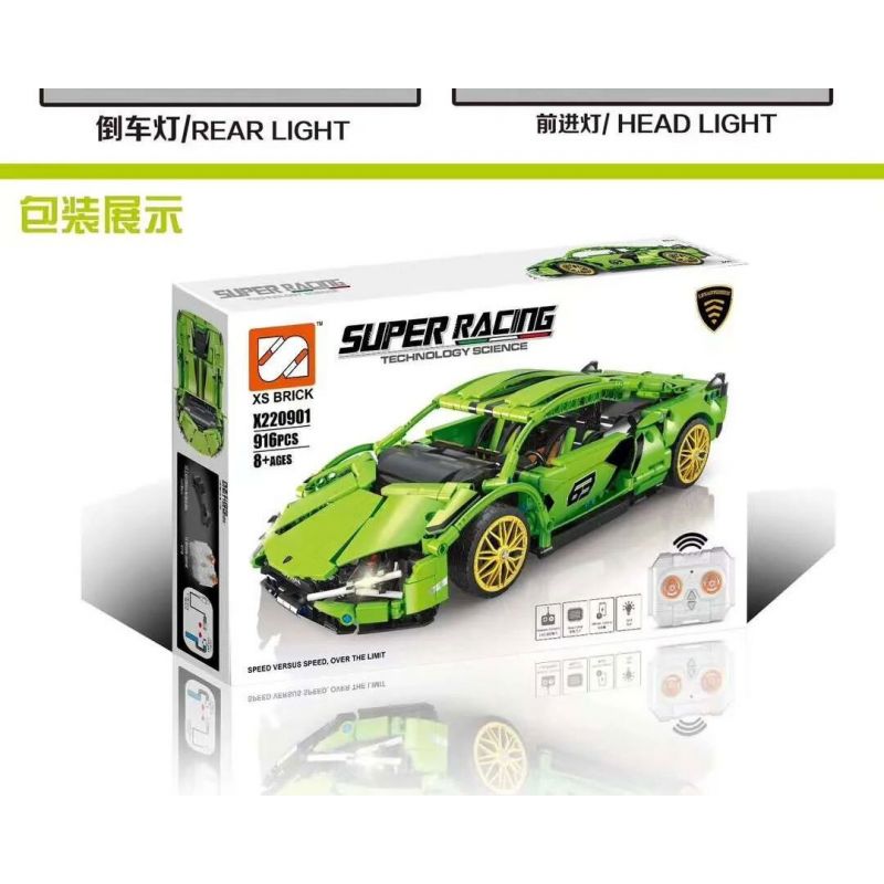 STAR REWARD X220901 220901 non  BÒ XANH tỷ lệ 1:10 bộ đồ chơi xếp lắp ráp ghép mô hình  Kỹ Thuật Công Nghệ Cao Mô Hình Phương Tiện 916 khối