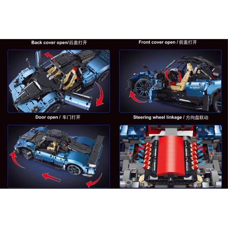 STAR REWARD X220902 220902 non  SIÊU XE ĐỈNH CAO APOLLO tỷ lệ 1:10 bộ đồ chơi xếp lắp ráp ghép mô hình  Kỹ Thuật Công Nghệ Cao Mô Hình Phương Tiện 2128 khối