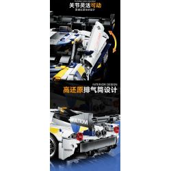 GBL KY1104 1104 non  SIÊU XE FOKKER GT tỷ lệ 1:14 bộ đồ chơi xếp lắp ráp ghép mô hình  Kỹ Thuật Công Nghệ Cao Mô Hình Phương Tiện 1318 khối