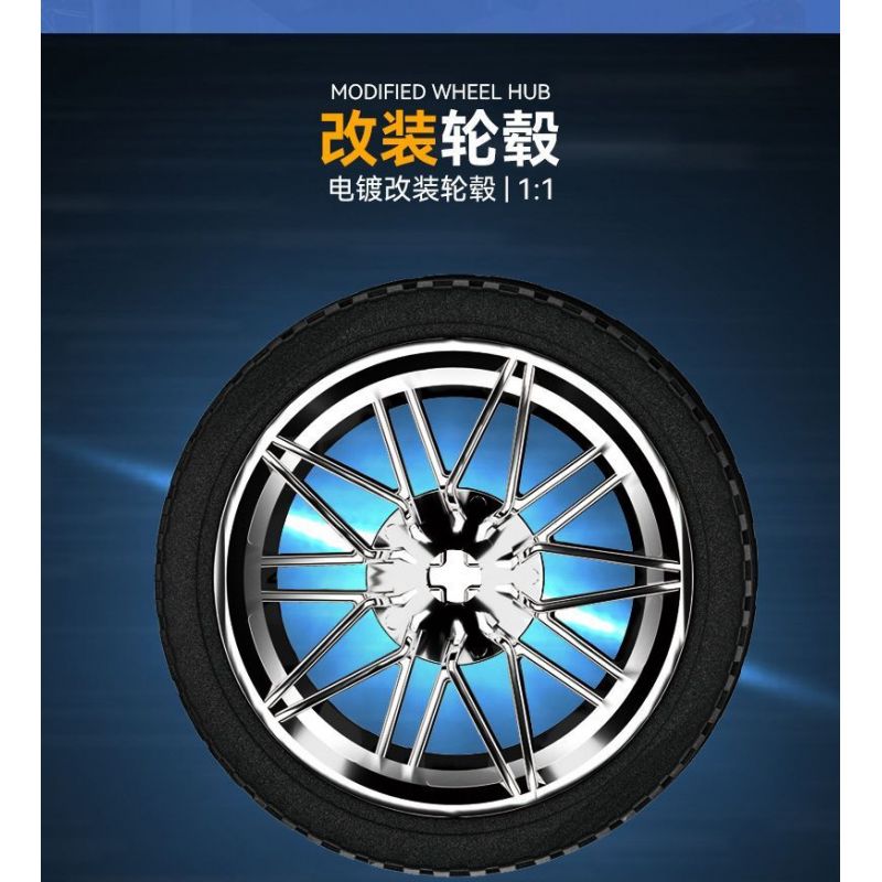 GBL KY1104 1104 non  SIÊU XE FOKKER GT tỷ lệ 1:14 bộ đồ chơi xếp lắp ráp ghép mô hình  Kỹ Thuật Công Nghệ Cao Mô Hình Phương Tiện 1318 khối