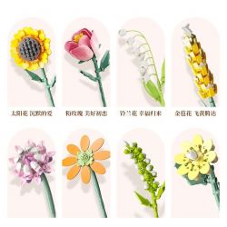 FEMIBOX S2233 2233 non  GIỎ HOA THƠM bộ đồ chơi xếp lắp ráp ghép mô hình Creator FLOWER BASKET Sáng Tạo 1614 khối