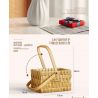 FEMIBOX S2233 2233 non  GIỎ HOA THƠM bộ đồ chơi xếp lắp ráp ghép mô hình Creator FLOWER BASKET Sáng Tạo 1614 khối