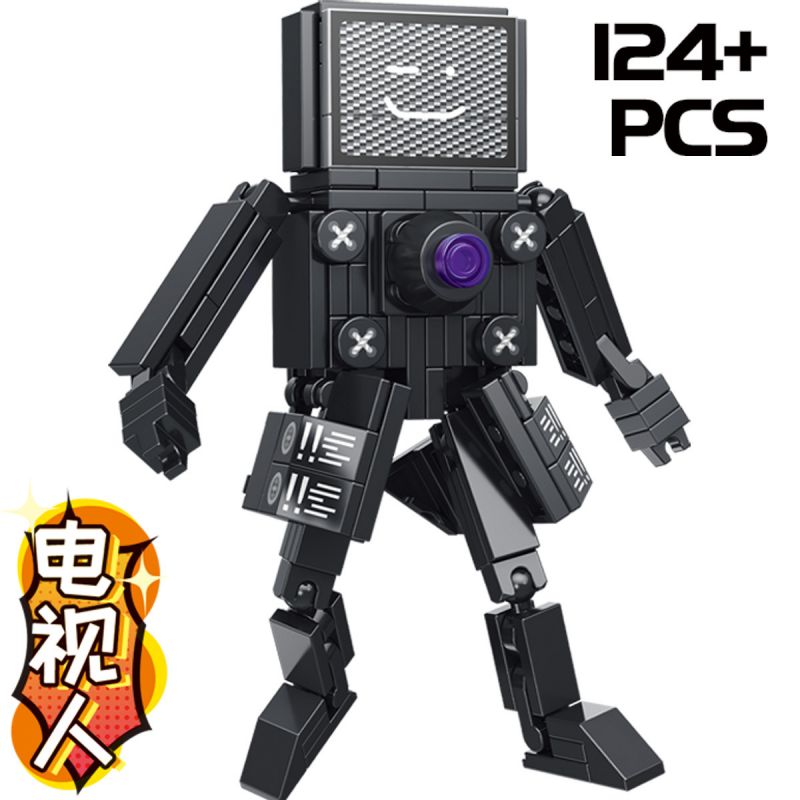 LW 7098 non  TOILET MAN VS GIÁM SÁT 4 MÔ HÌNH bộ đồ chơi xếp lắp ráp ghép mô hình Movie & Game SKIBIDI TOILET Phim Và Trò Chơi 477 khối